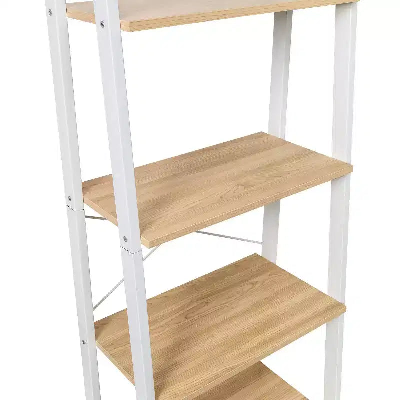 Étagère bibliothèque blanche à cadre en acier