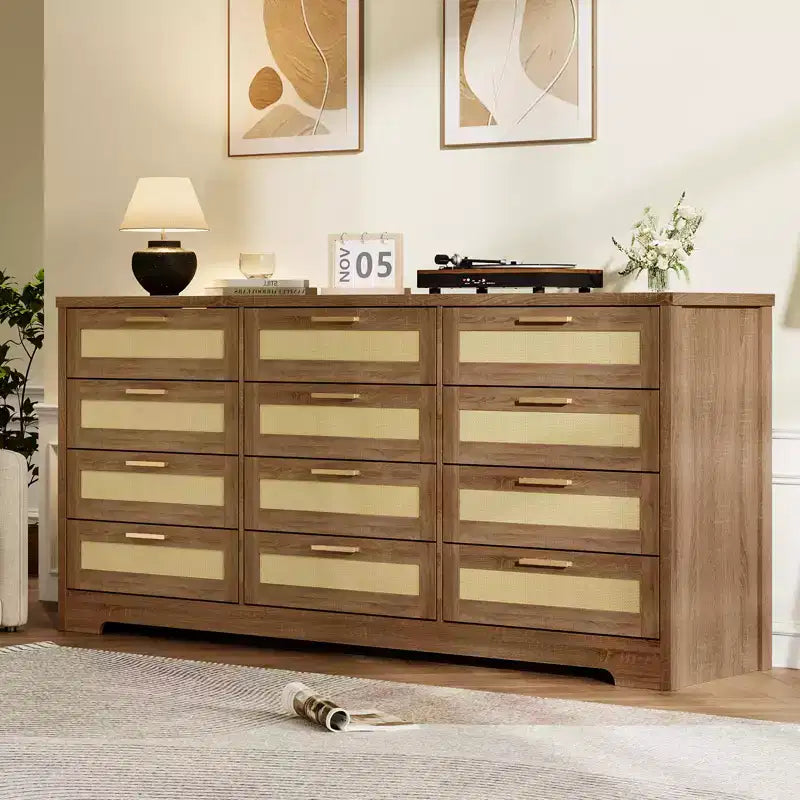 Organisateur de Rangement en Bois à Tiroirs