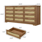 Organisateur de Rangement en Bois à Tiroirs