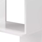 Étagère d'angle en L blanche