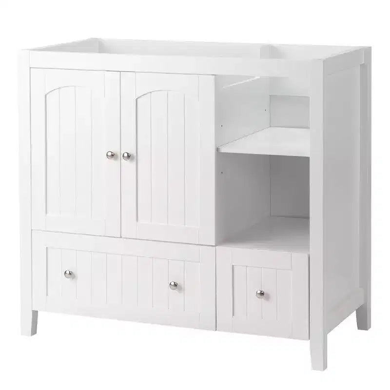 Meuble-lavabo de salle de bain blanc