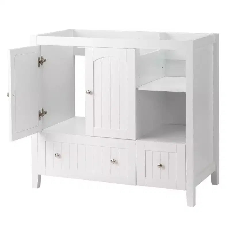Meuble-lavabo de salle de bain blanc
