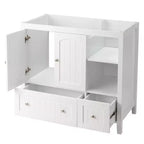 Meuble-lavabo de salle de bain blanc