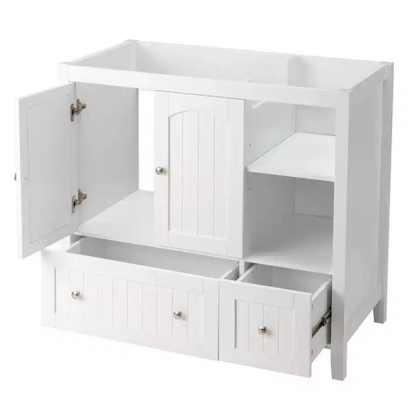 Meuble-lavabo de salle de bain blanc