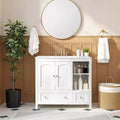 Meuble-lavabo de salle de bain blanc