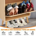 Meuble à chaussures étroit à 3 niveaux