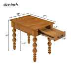 Table basse en bois massif style vintage