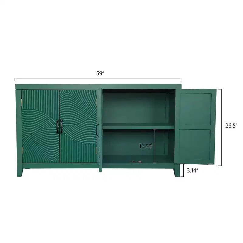 Meuble de rangement en bois de sapin moderne du milieu du siècle