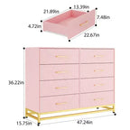 Commode haute avec plateau en bois
