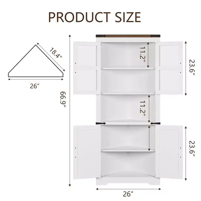 Meuble d'angle haut de style ferme