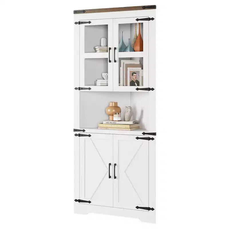 Meuble d'angle haut de style ferme