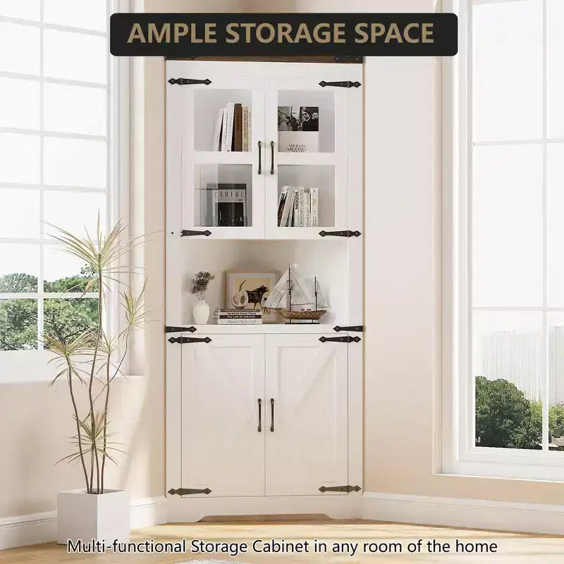 Meuble d'angle haut de style ferme