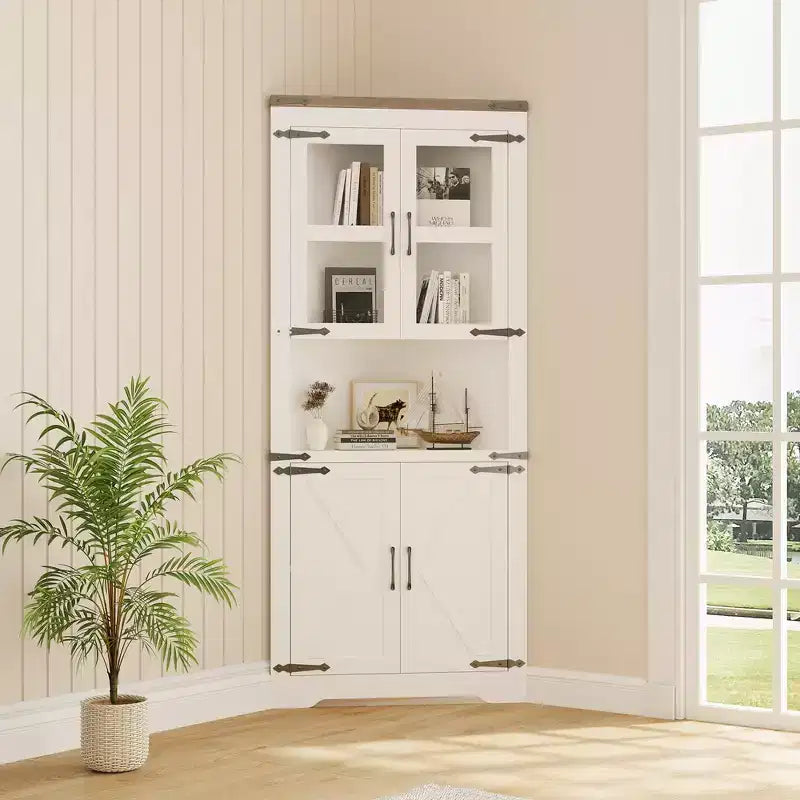Meuble d'angle haut de style ferme