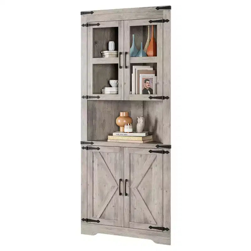 Meuble d'angle haut de style ferme