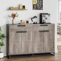 2 Drawers and 4 Doors Sideboard Buffet CabinetCoffee Bar Buffet Table for Kitchen