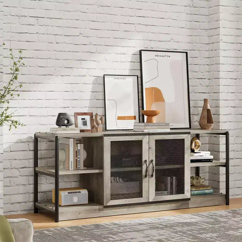 Meuble TV industriel pour centre de divertissement