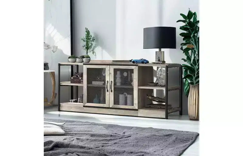 Meuble TV industriel pour centre de divertissement