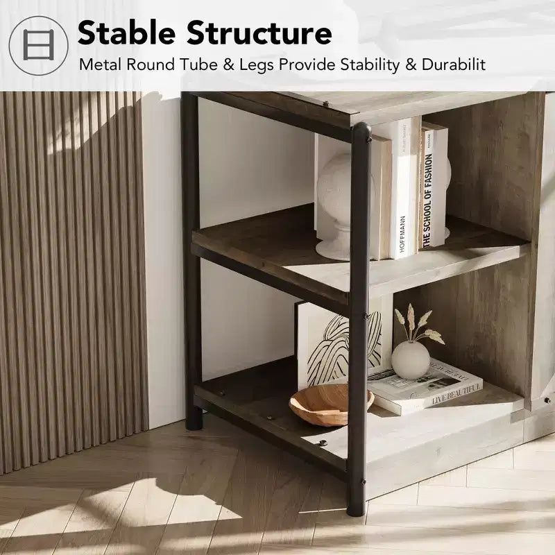 Meuble TV industriel pour centre de divertissement
