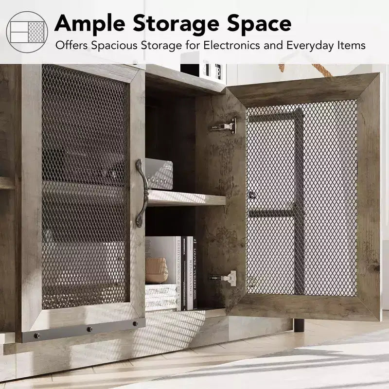 Meuble TV industriel pour centre de divertissement