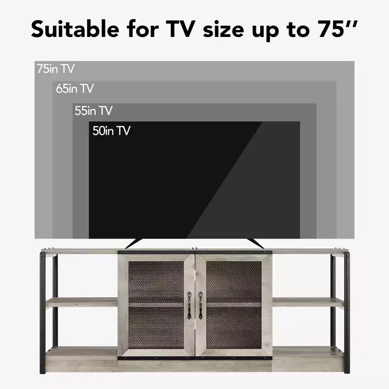 Meuble TV industriel pour centre de divertissement