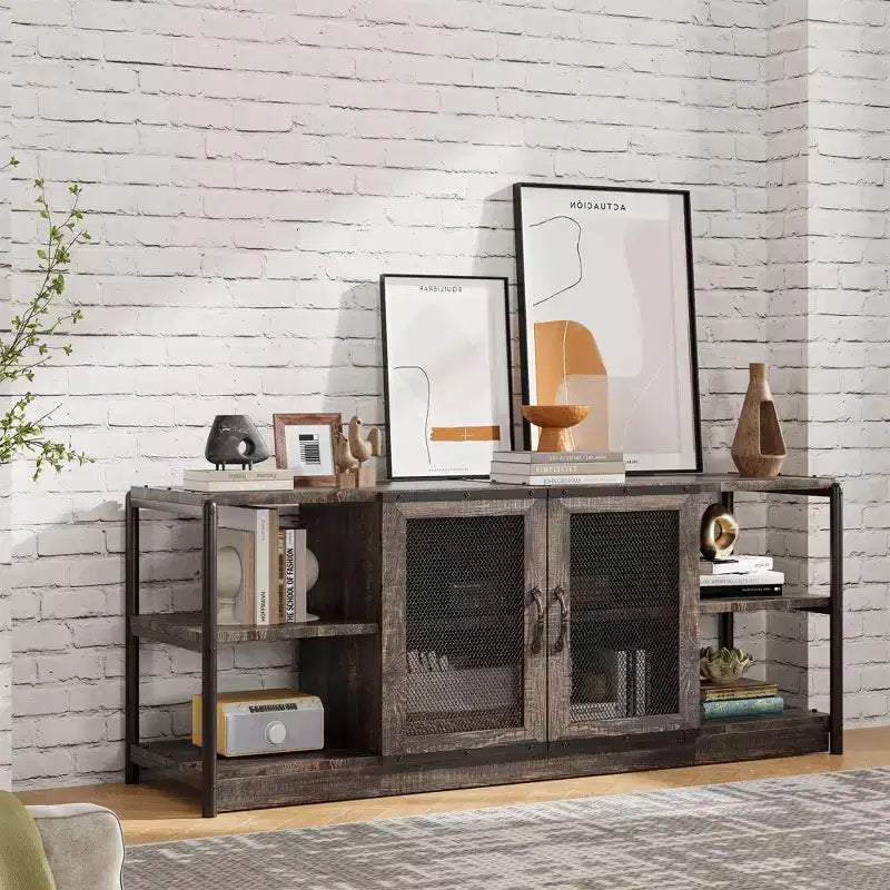 Meuble TV industriel pour centre de divertissement