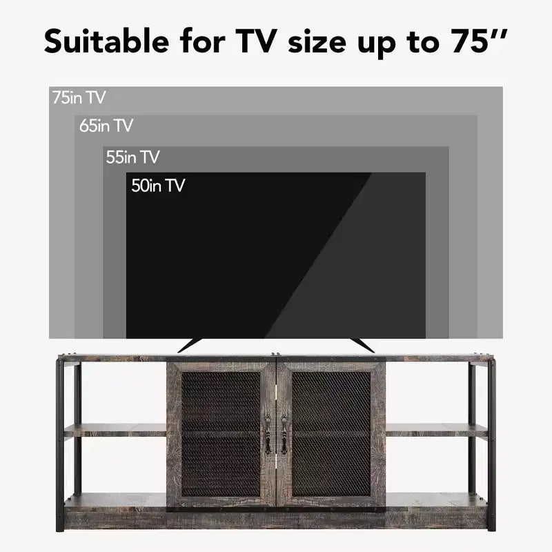 Meuble TV industriel pour centre de divertissement
