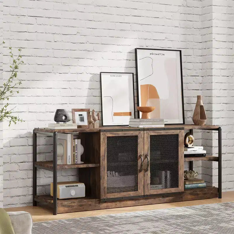 Meuble TV industriel pour centre de divertissement