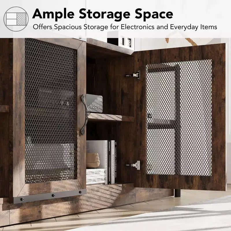 Meuble TV industriel pour centre de divertissement