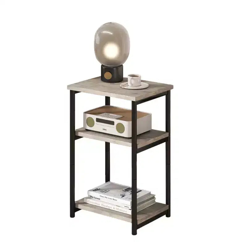 Table d'appoint de canapé moderne en bois étroite