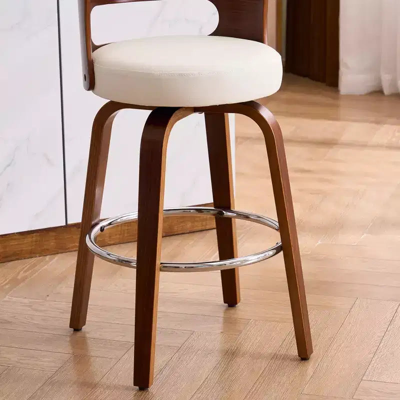 Tabourets de bar pivotants en similicuir