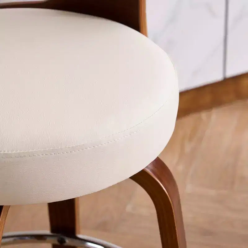 Tabourets de bar pivotants en similicuir