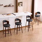 Tabourets de bar pivotants en similicuir