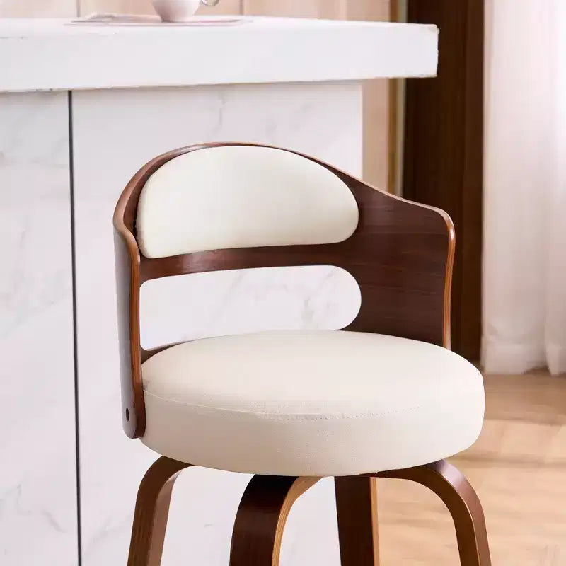 Tabourets de bar pivotants en similicuir