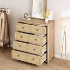 Commode en rotin avec tiroirs