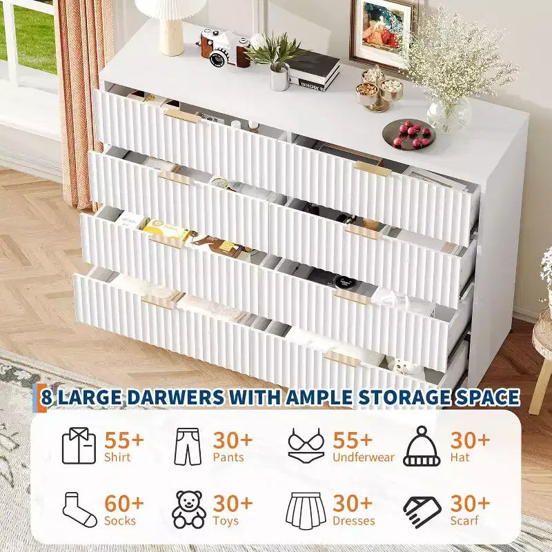 Coiffeuse à rainures