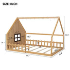 Lit au sol pour enfants en bois