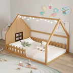 Lit au sol pour enfants en bois