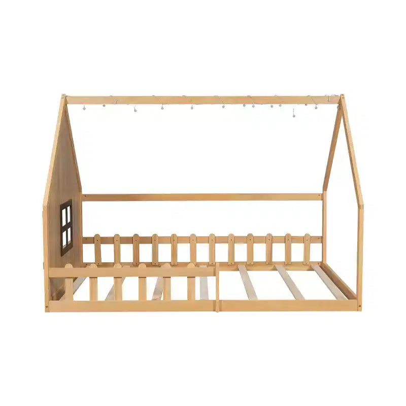 Lit au sol pour enfants en bois