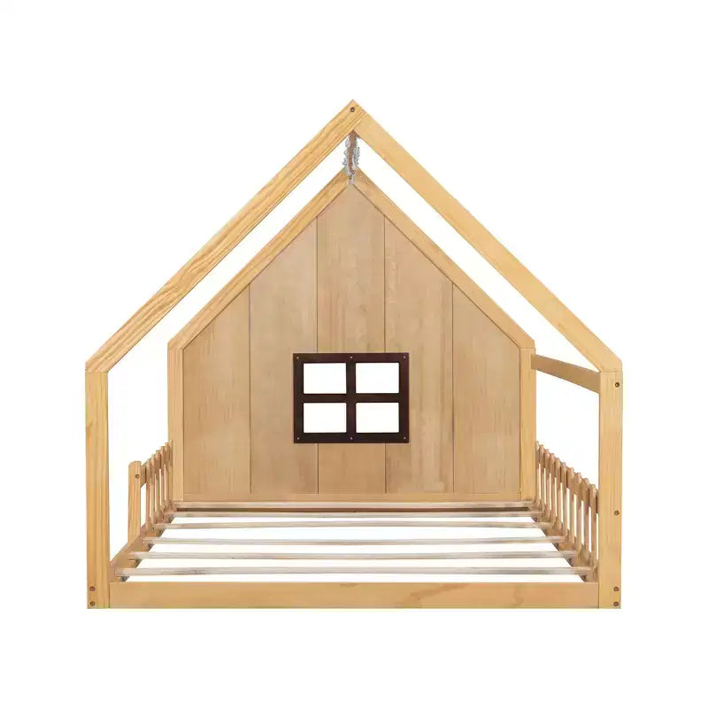 Lit au sol pour enfants en bois