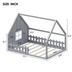 Lit au sol pour enfants en bois