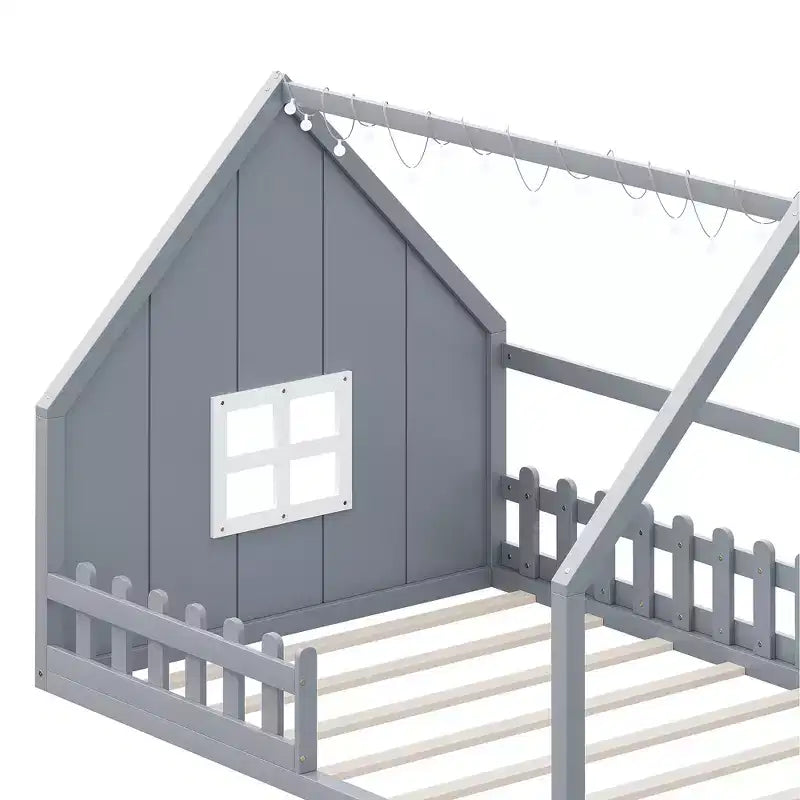 Lit au sol pour enfants en bois