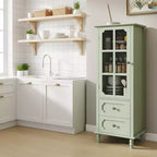 Armoire de cuisine avec portes vitrées