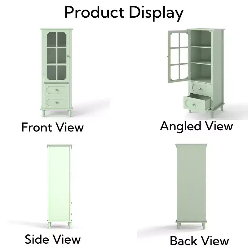 Armoire de cuisine avec portes vitrées