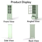 Armoire de cuisine avec portes vitrées