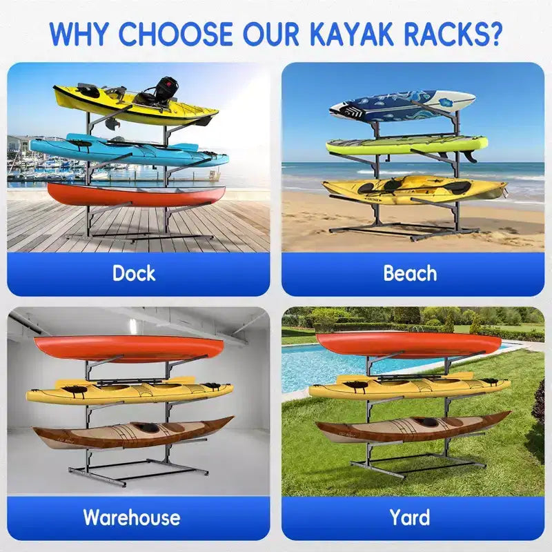 Support de rangement lourd pour kayak