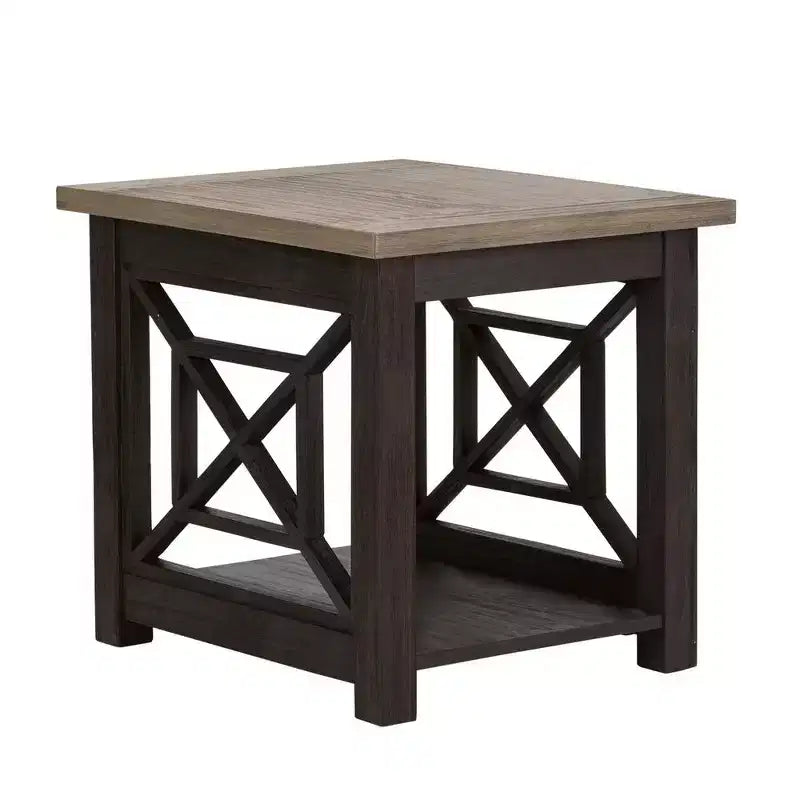 Liberty Furniture Heatherbrook Heatherbrook end table in Charcoal