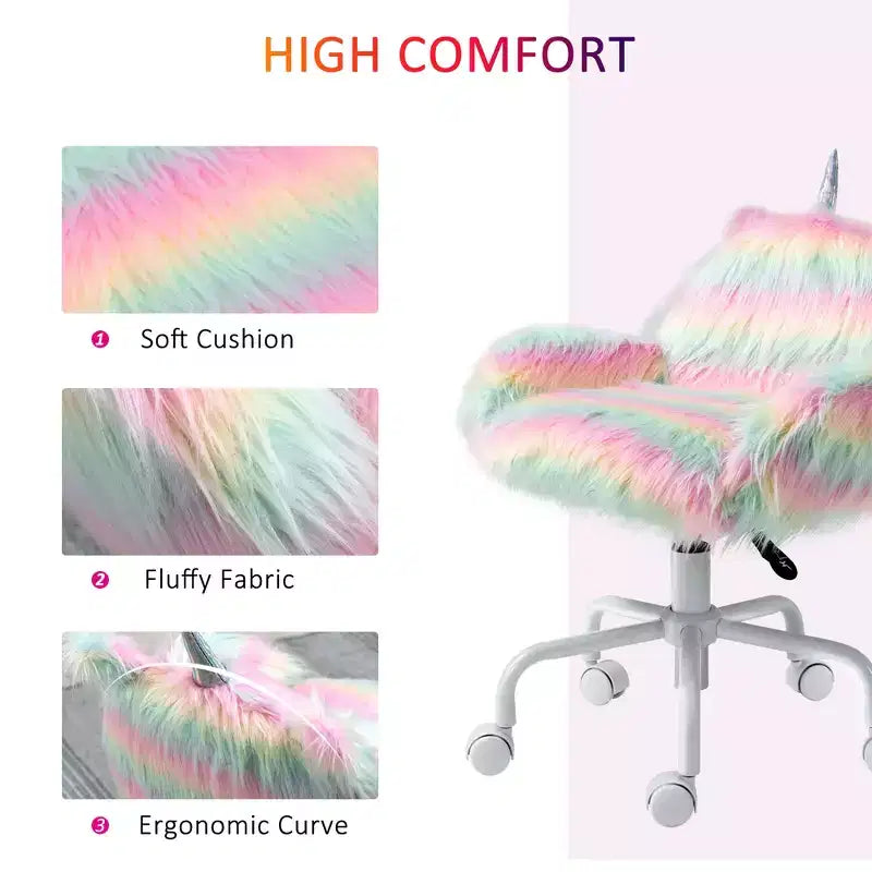 Fauteuil de bureau Licorne Pelucheux