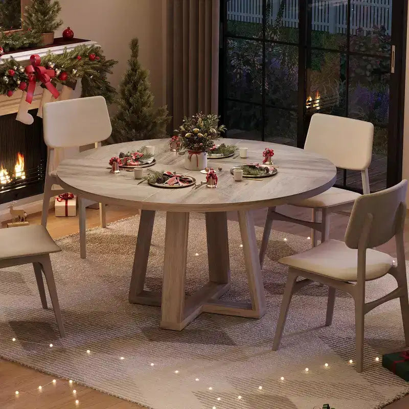 Table à manger en bois rustique