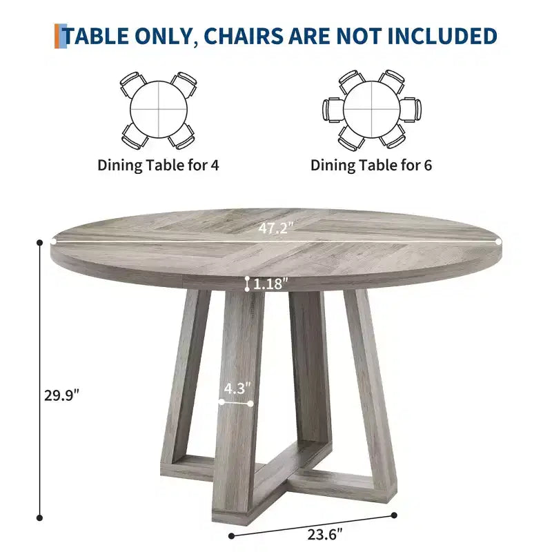 Table à manger en bois rustique