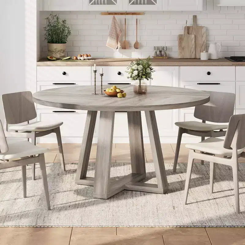 Table à manger en bois rustique